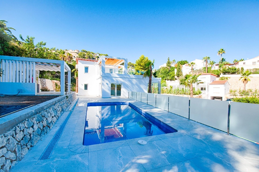 villa en Moraira(Pinar del abogat) en vente, construit 400 m², aire acondicionado, terrain 1200 m², 3 chambre, 3 salle de bains, piscina, ref.: AM-12058DA-3700-11