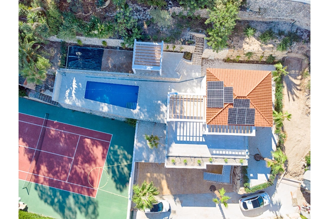 villa en Moraira(Pinar del abogat) en vente, construit 400 m², aire acondicionado, terrain 1200 m², 3 chambre, 3 salle de bains, piscina, ref.: AM-12058DA-3700-4