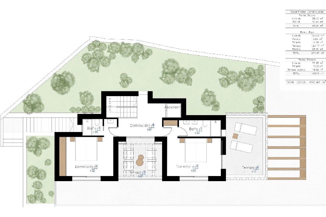 villa en Benissa(Fanadix) en vente, construit 450 m², aire acondicionado, terrain 800 m², 3 chambre, 3 salle de bains, piscina, ref.: CA-H-1562-AMBI-7