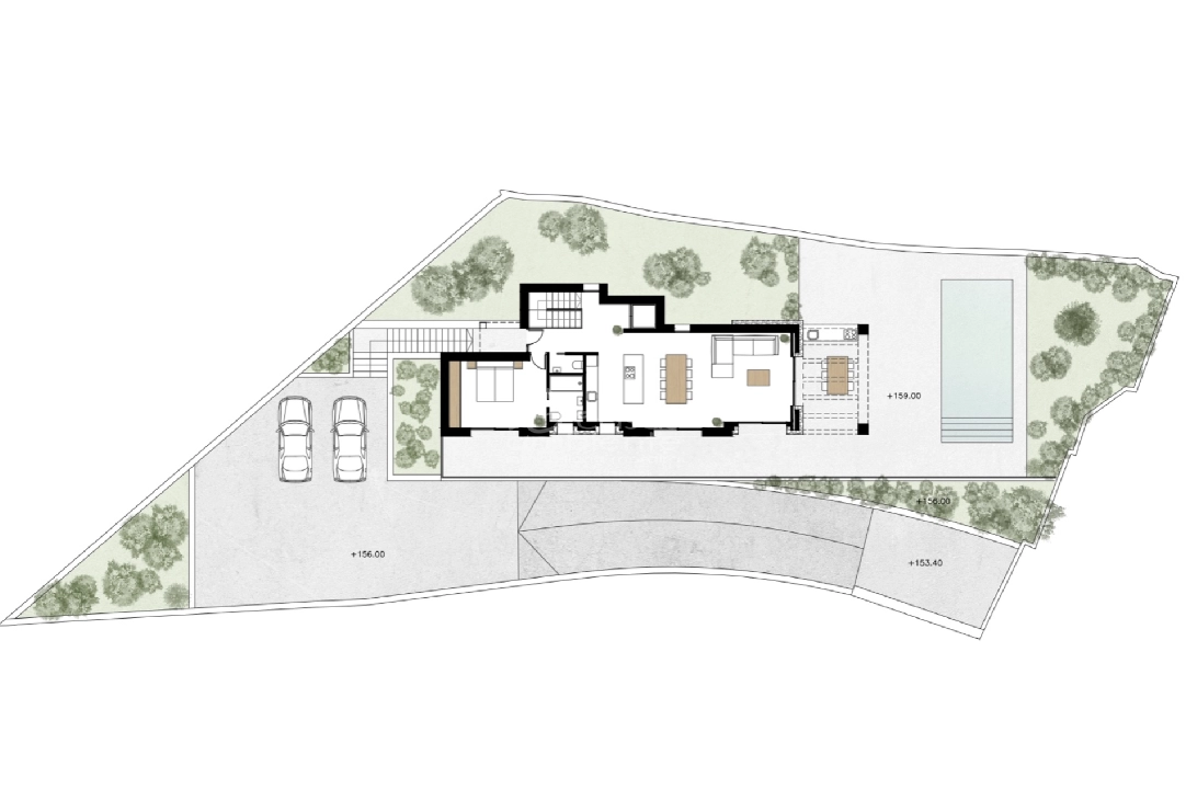 villa en Benissa(Fanadix) en vente, construit 450 m², aire acondicionado, terrain 800 m², 3 chambre, 3 salle de bains, piscina, ref.: CA-H-1562-AMBI-9