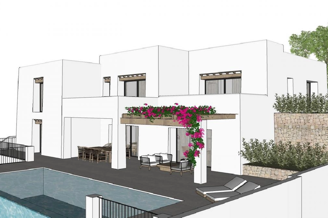 villa en Moraira en vente, terrain 1000 m², 4 chambre, 4 salle de bains, piscina, ref.: COB-3416-6