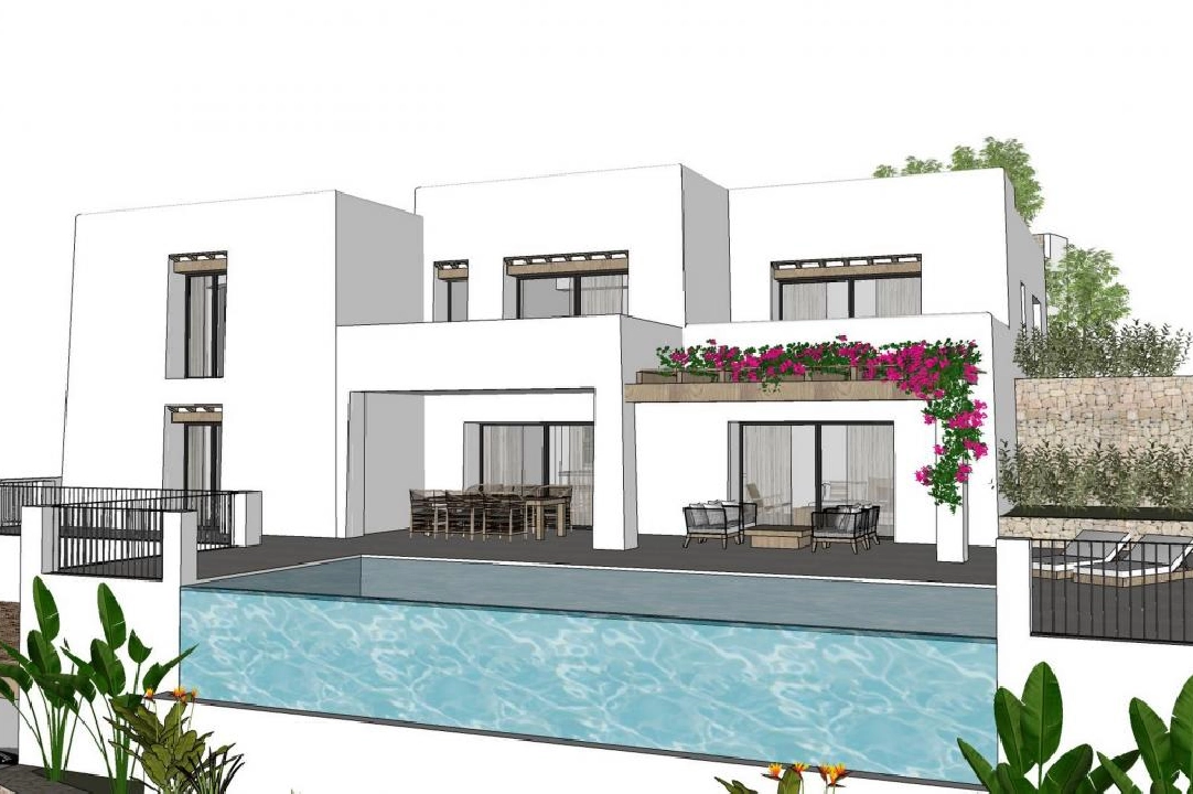 villa en Moraira en vente, terrain 1000 m², 4 chambre, 4 salle de bains, piscina, ref.: COB-3416-7