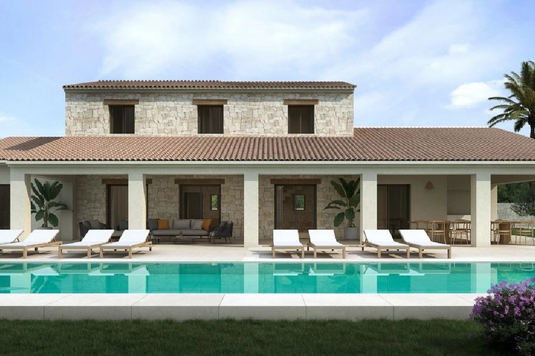 villa en Moraira en vente, construit 460 m², terrain 13536 m², 4 chambre, 4 salle de bains, piscina, ref.: COB-3414-1