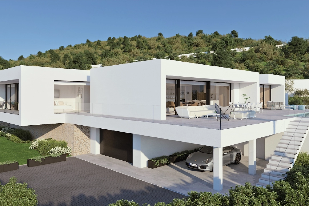 villa en Cumbre del Sol(Residencial Plus Jazmines) en vente, construit 313 m², terrain 1338 m², 3 chambre, 5 salle de bains, piscina, ref.: VA-AJ064-1