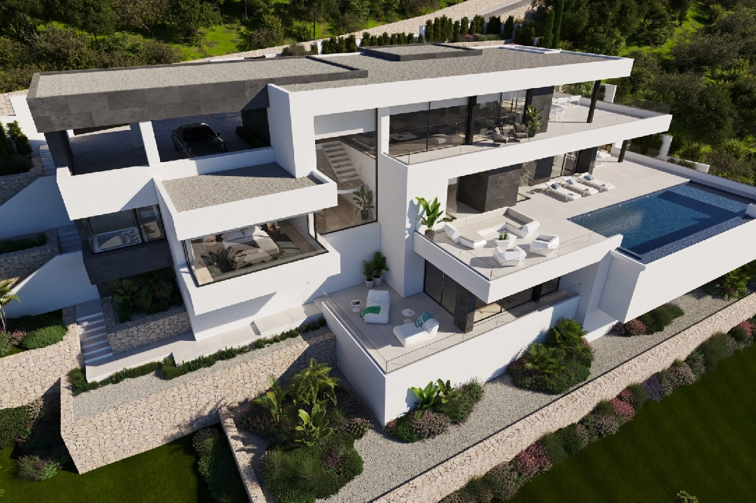 villa en Cumbre del Sol(Residencial Plus Jazmines) en vente, construit 440 m², terrain 1877 m², 3 chambre, 5 salle de bains, piscina, ref.: VA-AJ044-4