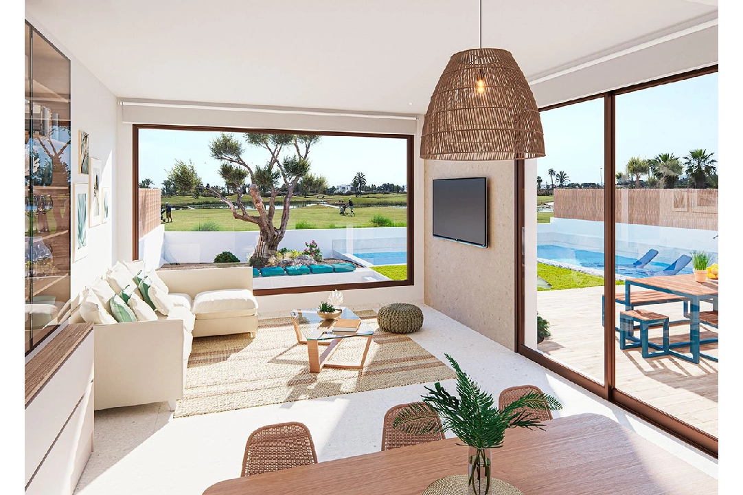 villa en Los Alcazares en vente, construit 108 m², estado nuevo, terrain 292 m², 3 chambre, 2 salle de bains, piscina, ref.: HA-LAN-430-E01-2