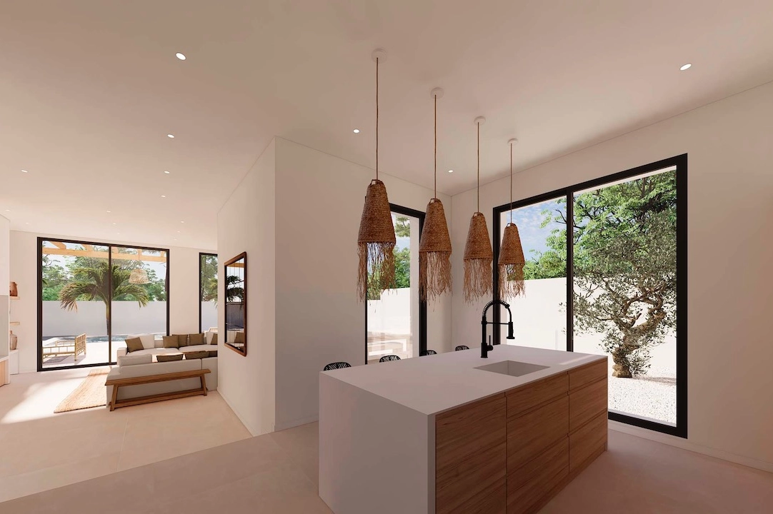 villa en Moraira(Pinar del Advocat) en vente, construit 268 m², aire acondicionado, terrain 800 m², 4 chambre, 3 salle de bains, piscina, ref.: CA-H-1709-AMB-5