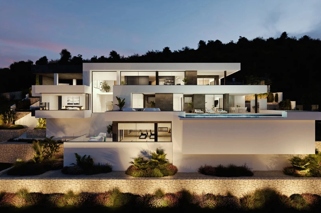 villa en Cumbre del Sol en vente, construit 830 m², terrain 1877 m², 1 chambre, 5 salle de bains, piscina, ref.: BS-83710403-2