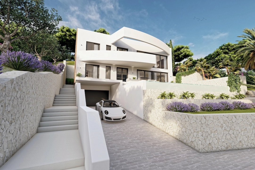villa en Altea(Sierra de Altea) en vente, construit 500 m², aire acondicionado, terrain 1270 m², 4 chambre, 4 salle de bains, piscina, ref.: CA-H-1718-AMB-15