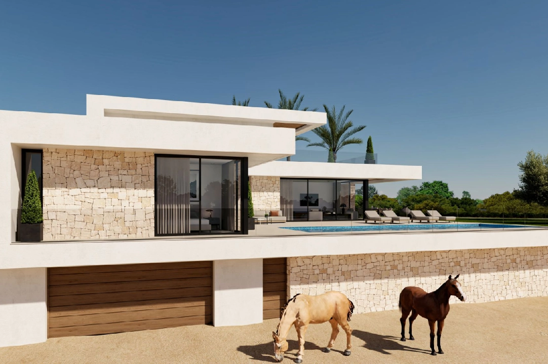 villa en Beniarbeig(Tosals) en vente, construit 454 m², ano de construccion 2024, aire acondicionado, terrain 13000 m², 4 chambre, 3 salle de bains, piscina, ref.: AS-3623-4