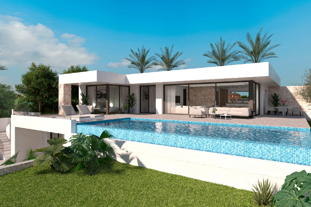 villa en Denia en vente, construit 266 m², aire acondicionado, terrain 999 m², 4 chambre, 4 salle de bains, piscina, ref.: UM-UV-PITO-11