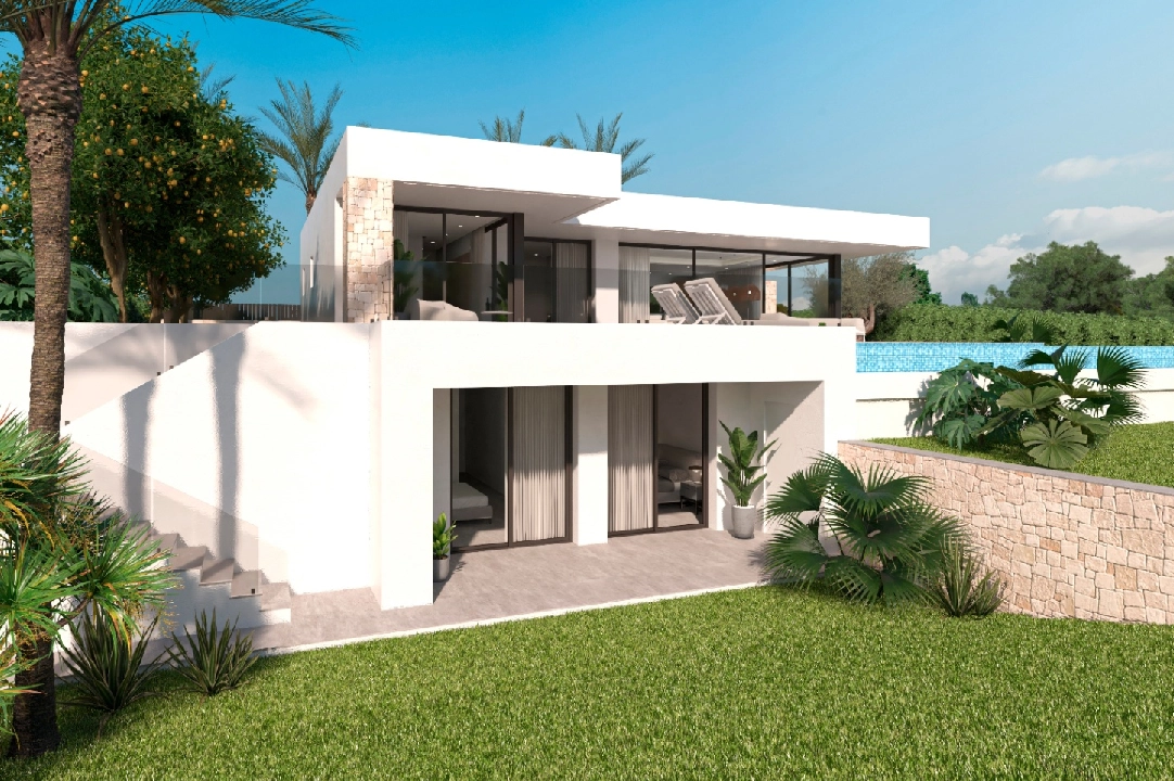 villa en Denia en vente, construit 266 m², aire acondicionado, terrain 999 m², 4 chambre, 4 salle de bains, piscina, ref.: UM-UV-PITO-14