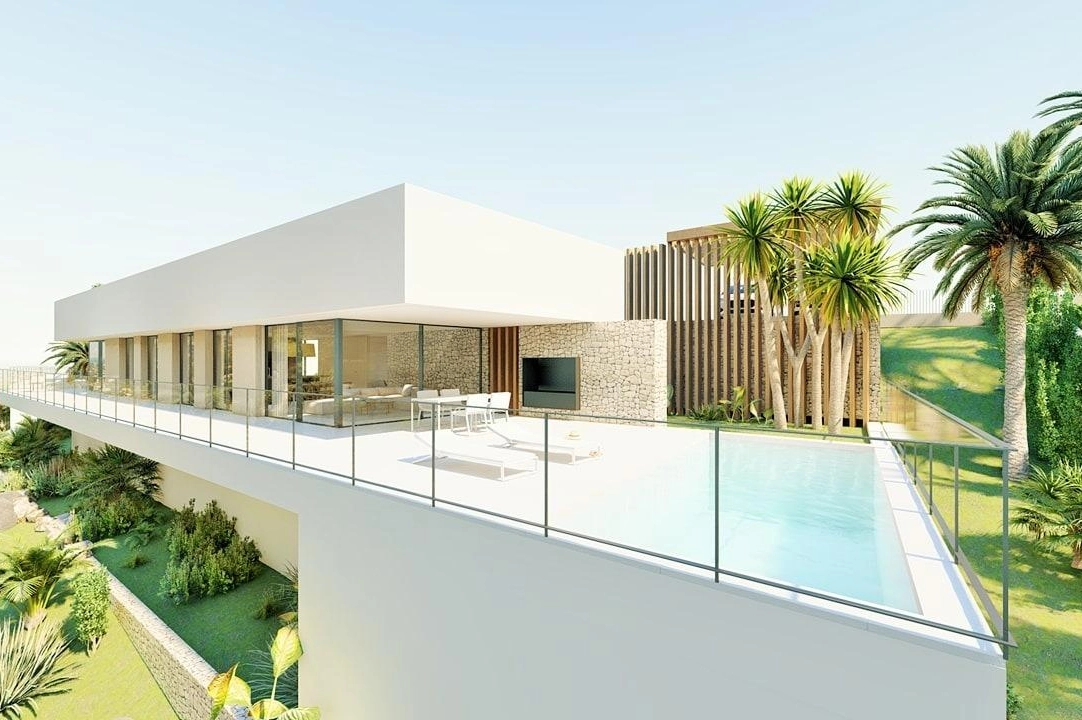villa en Denia(La Sella) en vente, construit 176 m², aire acondicionado, terrain 1514 m², 3 chambre, 3 salle de bains, piscina, ref.: AM-12128DA-3700-14
