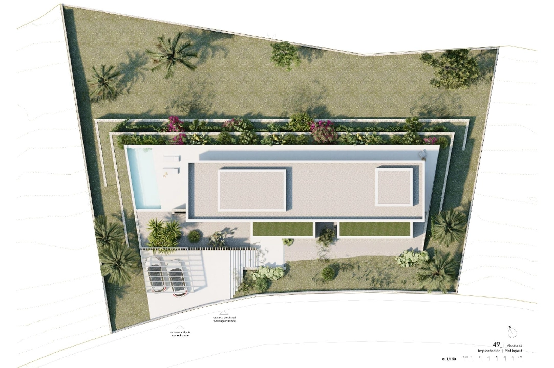 villa en Denia(La Sella) en vente, construit 176 m², aire acondicionado, terrain 1514 m², 3 chambre, 3 salle de bains, piscina, ref.: AM-12128DA-3700-17