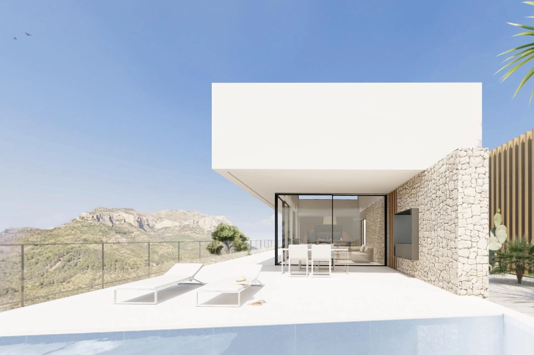 villa en Denia(La Sella) en vente, construit 176 m², aire acondicionado, terrain 1514 m², 3 chambre, 3 salle de bains, piscina, ref.: AM-12128DA-3700-4