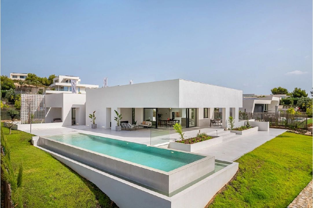 villa en Orihuela Costa en vente, construit 329 m², estado nuevo, + fussboden, aire acondicionado, terrain 1094 m², 3 chambre, 3 salle de bains, piscina, ref.: HA-OCN-148-E01-1