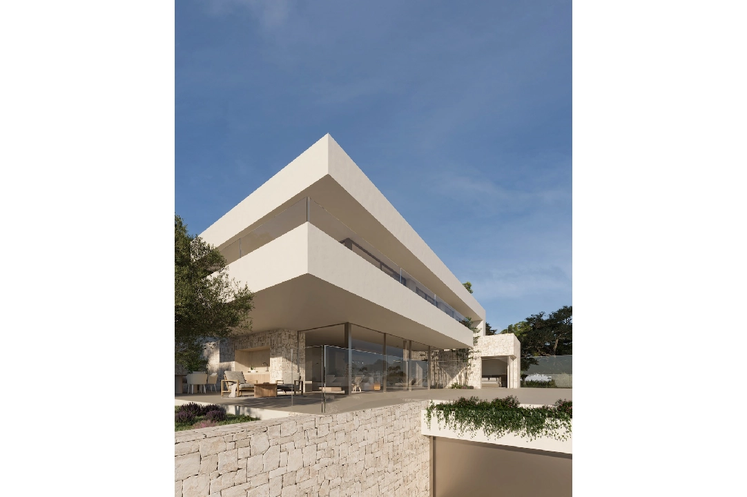 villa en Moraira(La Sabatera) en vente, construit 311 m², aire acondicionado, terrain 977 m², 4 chambre, 4 salle de bains, piscina, ref.: CA-H-1738-AMB-12