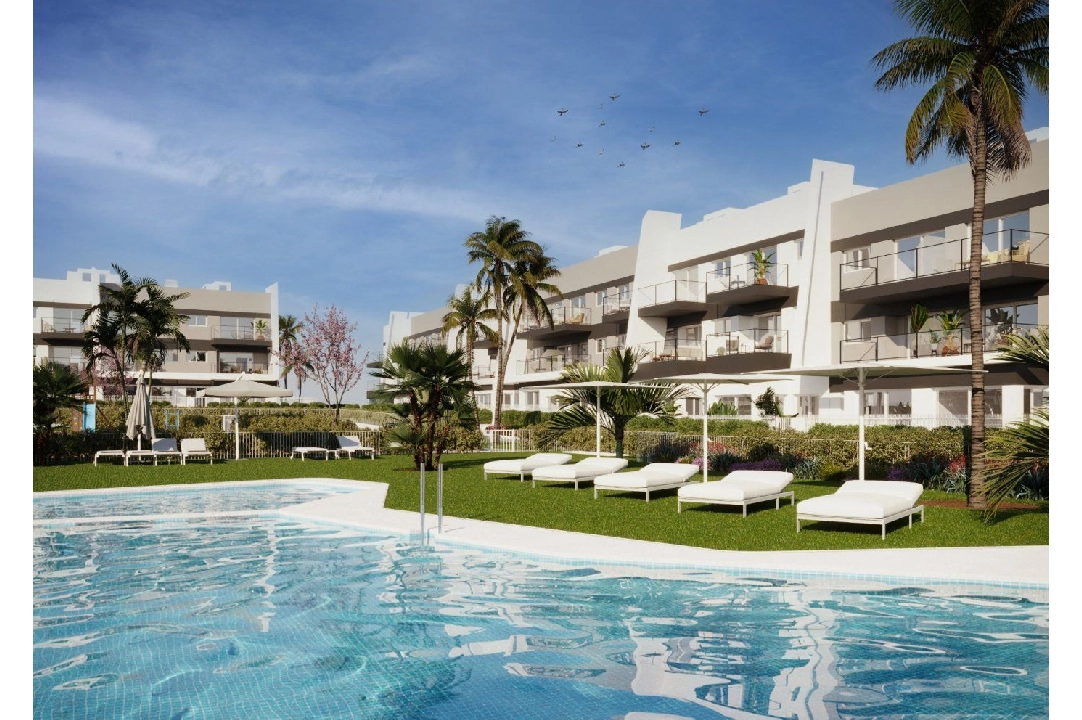 appartement en Santa Pola(Gran Alacant) en vente, construit 82 m², aire acondicionado, terrain 41 m², 2 chambre, 2 salle de bains, piscina, ref.: AM-1075DA-3700-13