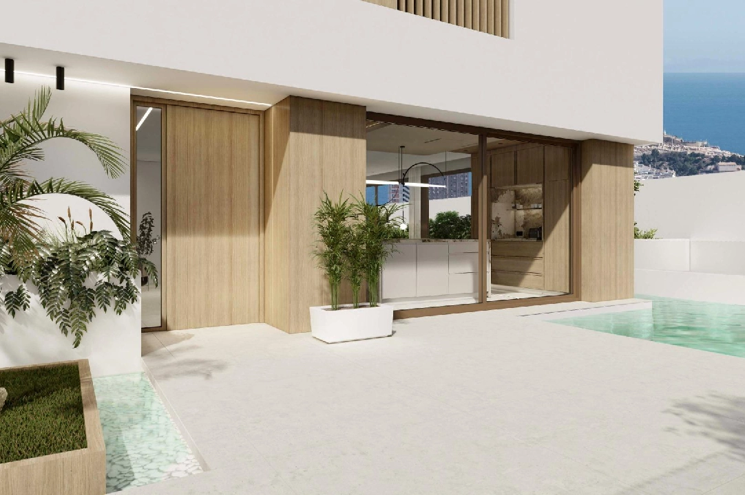 villa en Finestrat(Finestrat Urbanizaciones) en vente, construit 336 m², aire acondicionado, terrain 493 m², 3 chambre, 3 salle de bains, piscina, ref.: AM-1180DA-3700-46