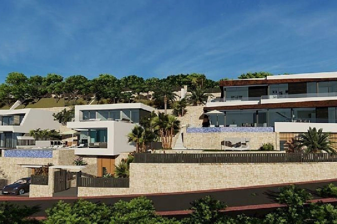 villa en Calpe(Urbanizaciones) en vente, construit 489 m², aire acondicionado, terrain 770 m², 4 chambre, 5 salle de bains, piscina, ref.: AM-1186DA-3700-14