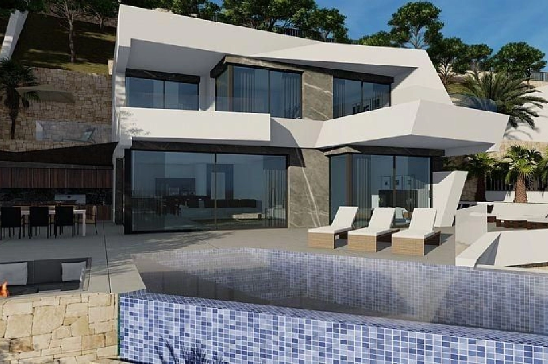 villa en Calpe(Urbanizaciones) en vente, construit 489 m², aire acondicionado, terrain 770 m², 4 chambre, 5 salle de bains, piscina, ref.: AM-1186DA-3700-2