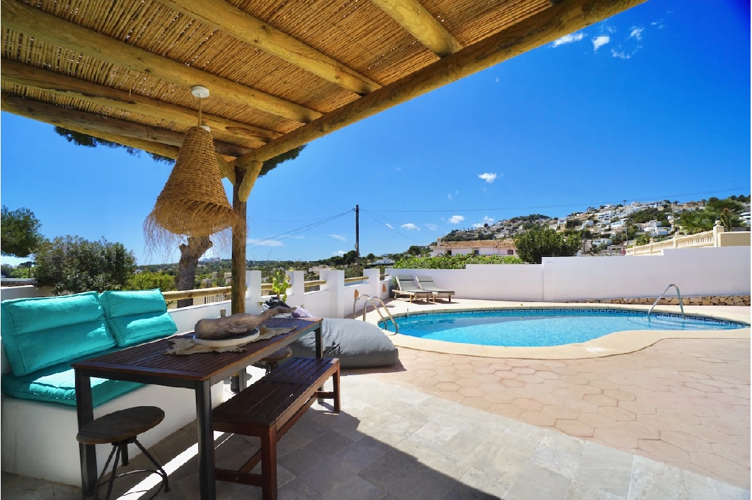 villa en Moraira(La Sabatera) en vente, construit 158 m², aire acondicionado, terrain 581 m², 3 chambre, 2 salle de bains, piscina, ref.: CA-H-1758-AMBEI-4