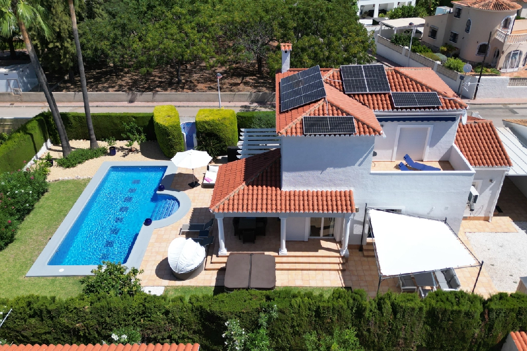 villa en Els Poblets(Barranquets) en location de vacances, construit 162 m², ano de construccion 2001, estado bien cuidado, + calefaccion central, aire acondicionado, terrain 650 m², 3 chambre, 3 salle de bains, piscina, ref.: T-1115-25